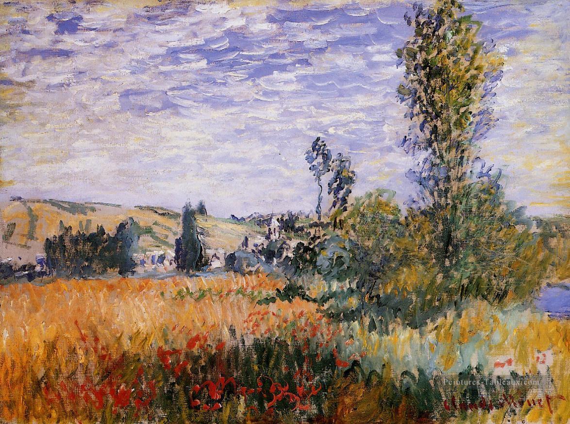 Paysage à Vetheuil Claude Monet Peintures à l'huile